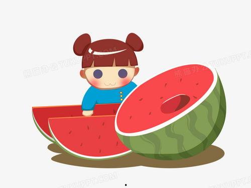 宝宝吃瓜素材,甜蜜瓜果，营养满分